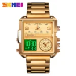 RELOJ VERDE OSCURO METALICO